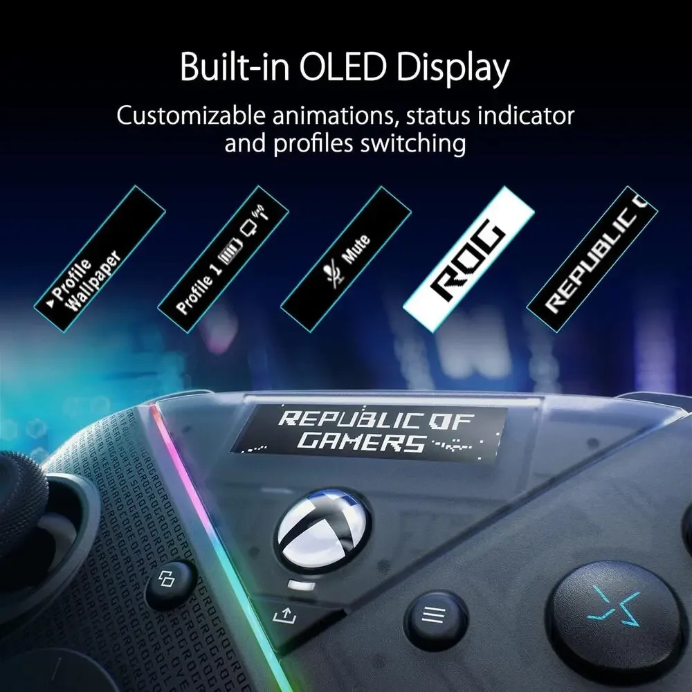 ASUS ROG Raikiri Pro Wireless Controller OLED Xbox Series X S PC Black New
